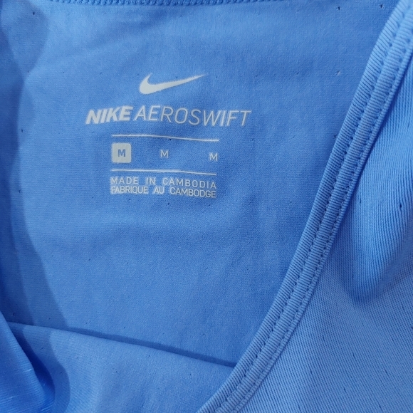 Nike Aeroswift size medium crop workout top purple ish colors like new - Picture 3 of 7